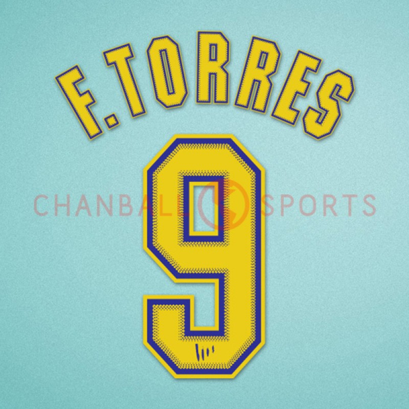 天理大学 TENRI UNIV. サッカー部ユニフォーム 9 旧ロゴ FINTA Atletico Madrid 2004-2005 F. Torres #9 Homekit Nameset Printing
